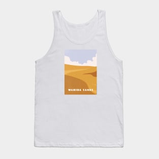 Wahiba sands. Oman Retro travel poster Tank Top